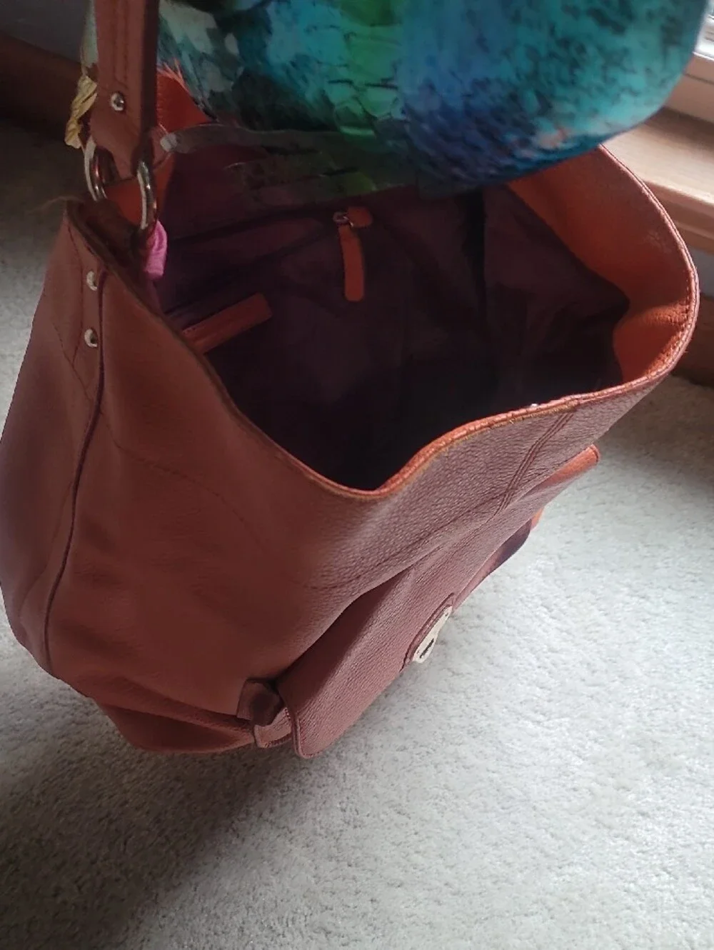 Banana Republic Leather Hobo Bag in Rustic Brown